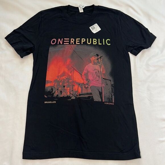 One Republic Bruxelles Unisex Black Short Sleeve T-Shirt Size Small - Picture 1 of 5